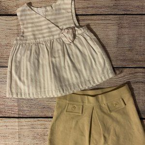 Janie and Jack Enchanted Garden top & skirt 3-6m